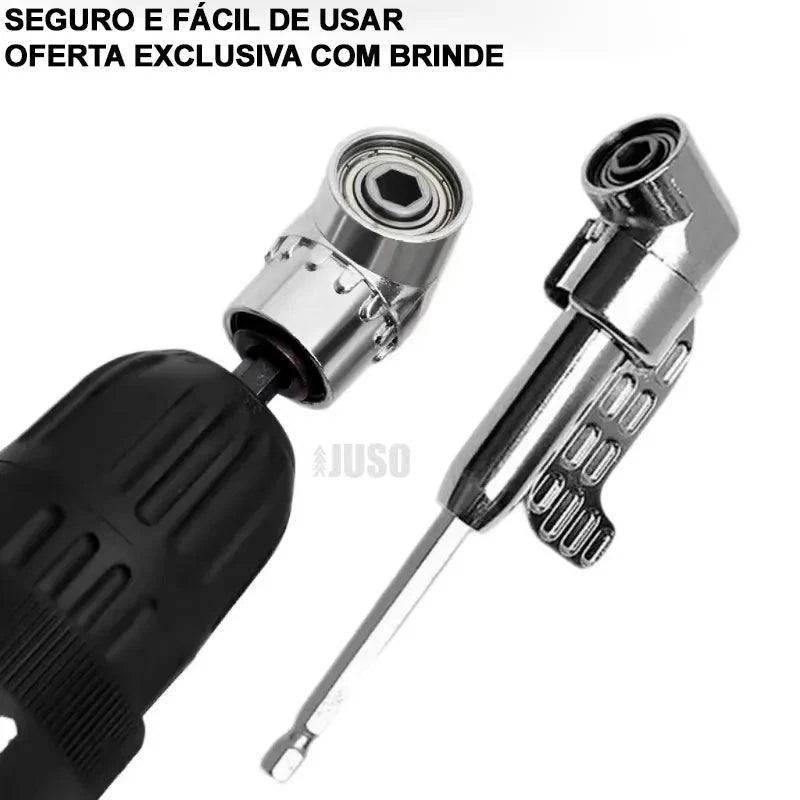 Adaptador de Broca Angular 105°- Magnético e Funcional + Brinde