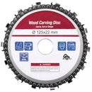 Placa de corrente para rebarbadora