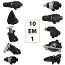 Kit 10 em 1 Parafusadeira Furadeira Lixadeira Serra Martelete Elétrico [ENVIO FULL]